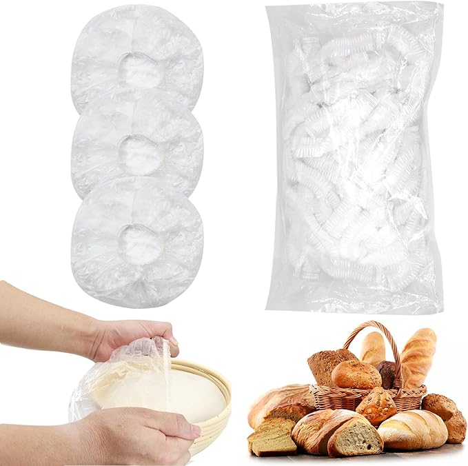 120pcs Shower Caps for Sourdough Bread, Reusable Bowl Covers for Proofing, Plastic Bread Covers With Elastic - Image 8