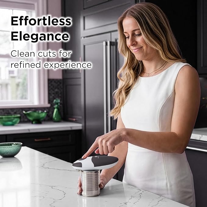 Kitchen Mama Auto 2.0 Electric Can Opener: Blade Opens Almost Any Can Pop or Soda Can - Automatic, Hands Free, Safe, Smooth Edge, Lid Remover, Battery Operated, Cordless, YES YOU CAN (Onyx Mist) - Image 8