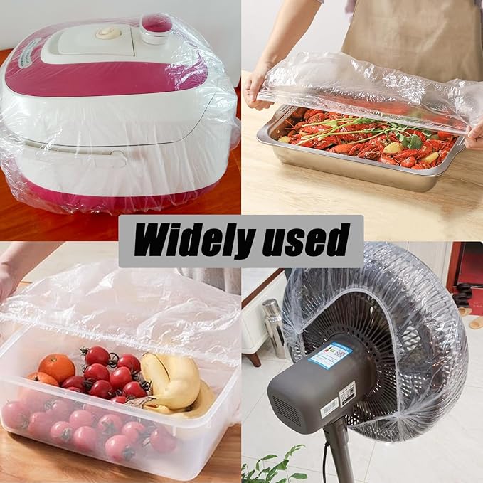 50 Pcs Extra Large Bowl Covers Fits Bowls Up to 17" Stretch Reusable Plate Covers for Food Flexible Storage Packaging - Image 5