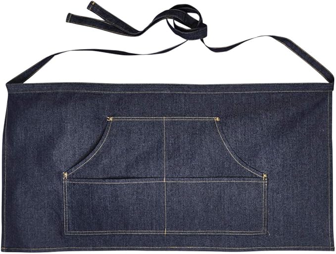 Unisex Jeans Stitch Denim Waist Apron OS INDIGO DENIM