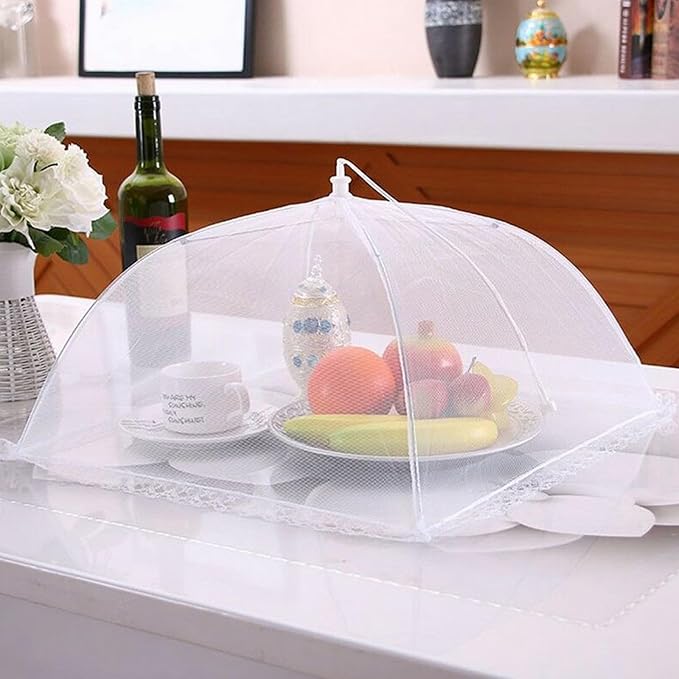6 Pack Food Tents/Food Covers for Outdoor Mesh Screen Include 6 Standard (17"X 17") Collapsible and Reusable Mesh Food Covers for Outside, Picnic Accessories, BBQ - Image 7