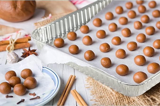 Aluminum Pans Half Size Textured Cookie Sheet 15 Count Durable Nonstick Baking Sheets 15.87" x 11" - Sheet Pan, Baking Tray, Cookie Sheets, Foil pans, Foil trays, Sheet Baking Pans - Image 5