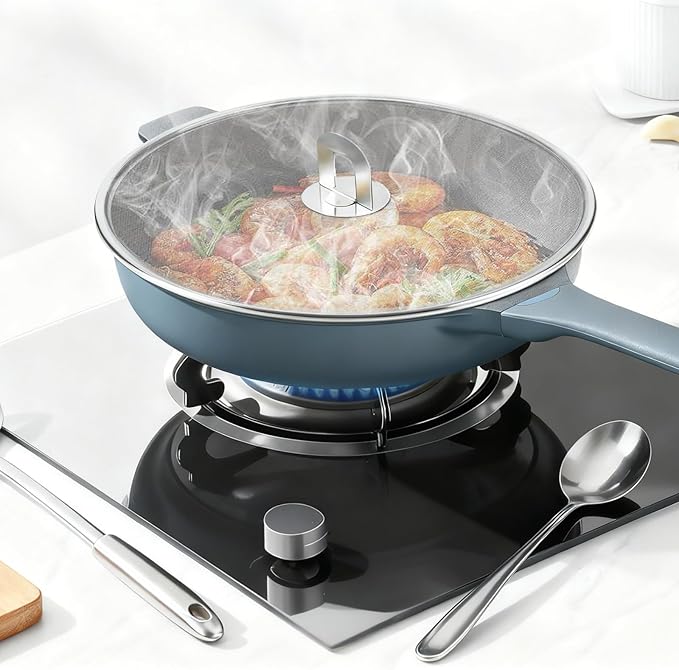 3 PCS Splatter Screen for Cooking, 25/29/ 33 cm Stainless Steel Grease Splatter Guard, Ultra Fine Mesh - Image 6