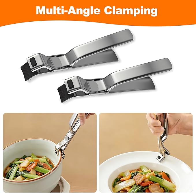 2Pcs Hot Plate Grippers, Anti Scald Plate Gripper, Hot Plate Grabber Tool for Oven, Microwave, Air Fryer, Steamer, Pots & Bowls, Pizza Pan - Image 7
