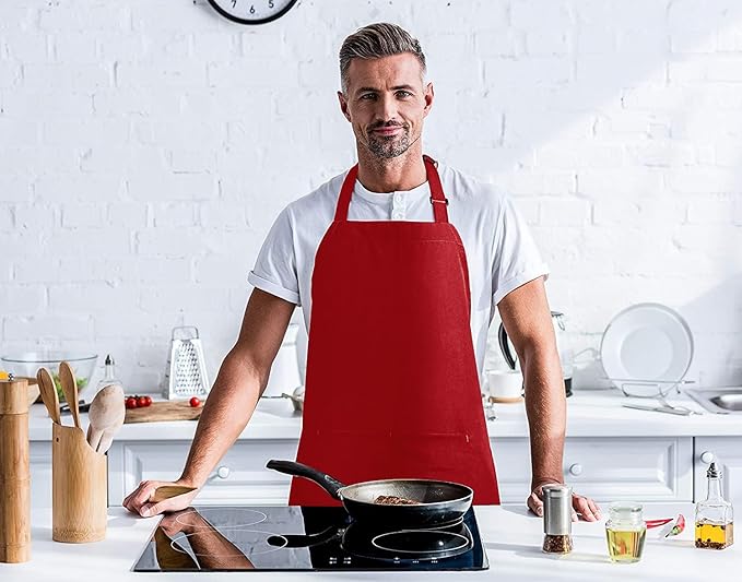 Utopia Kitchen 2 Pack Bib Apron, Adjustable with 2 Pockets, Water and Oil Resistant, Cooking Kitchen Chef Apron for Women Men - Image 7