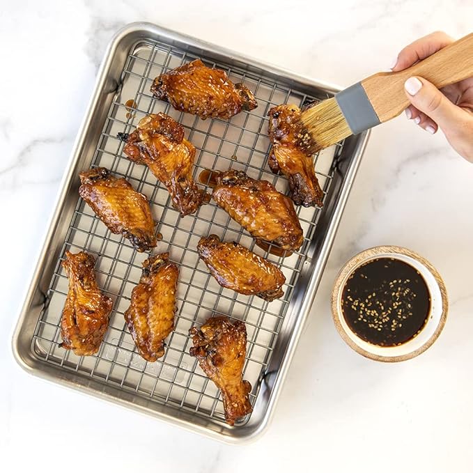 Nordic Ware Naturals® Quarter Sheet with Oven-Safe Nonstick Grid - Image 8