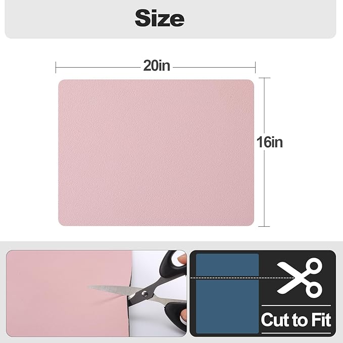 Ecotrim - Dish Drying Mat for Kitchen Counter | Coffee Bar Mat for Countertops | Heat Resistant Drainer Mat with Non-slip Rubber Backed | Hide Stain Kitchen Absorbent Draining Mat | Pink 16"x20" - Image 6