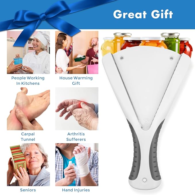 Jar Opener|Effortless Jar Opener for Weak Hands & Seniors With Arthritis Jar Lid Opener for Arthritic Hands- Opens Any Size Jar Gift for Seniors & Weak Hands - Image 6