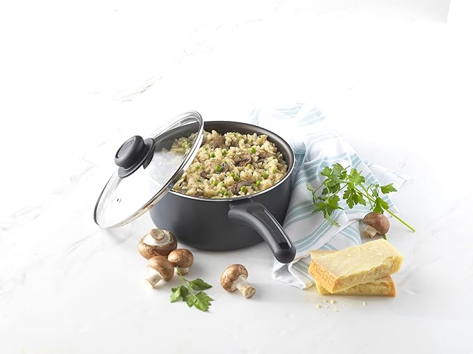 GoodCook Everyday Sauce Pan with Lid, 3 Quart, Black - Image 6