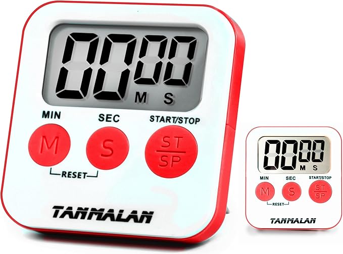 Kitchen Utensils & Gadgets›Thermometers & Timers›Timers (red 2 Pack) by Tanmalan