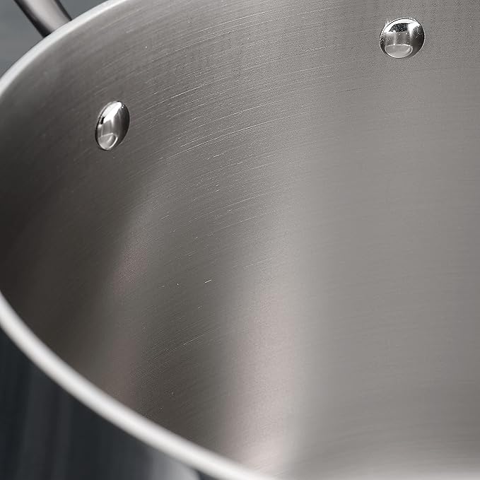 Tramontina Tri-Ply Clad Stainless Steel 2-Quart Small Sauce Pan with Glass Lid, Induction-Ready, Dishwasher-Safe, NSF-Certified - Image 9