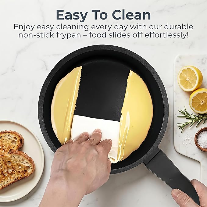 Nonstick Sauce Pan with Lid,2QT small pot, PFOA Free,Kitchen Pots Induction Pot,Cream