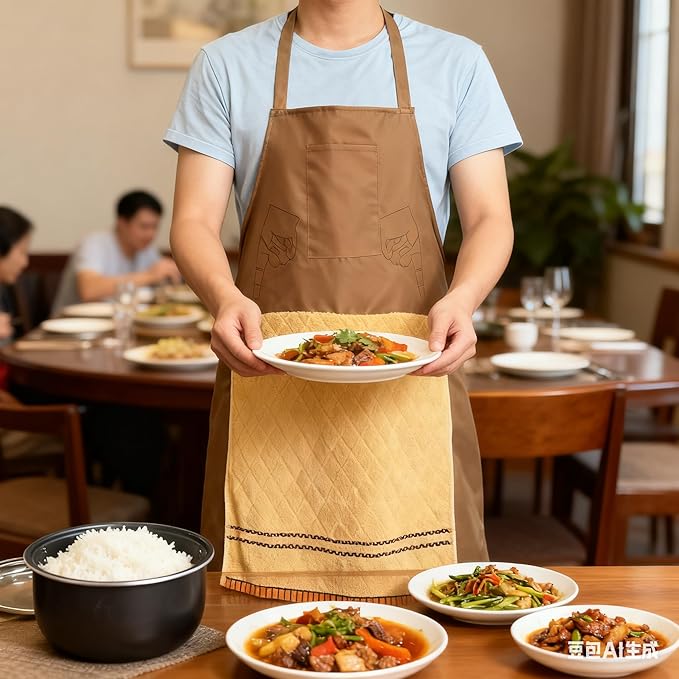 New Chef's Prank Apron, Creative Prank Aprons for Men,Funny The Ultimate Gag Gift, Surprise Hiding In The Pocket Gifts