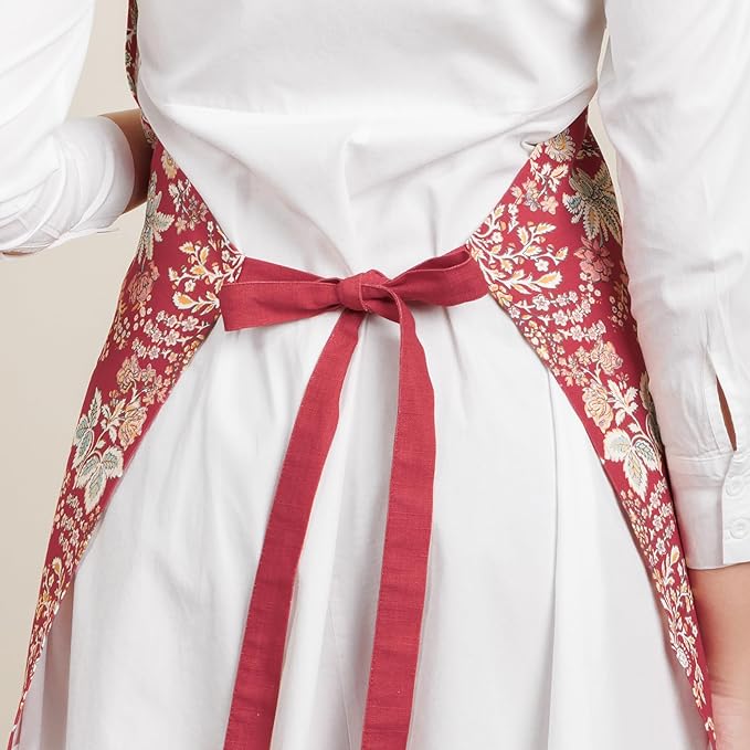 Maison d' Hermine 100% Cotton Apron for women with Pocket Kitchen Chef Apron for Men Cooking Mothers Day Gifts