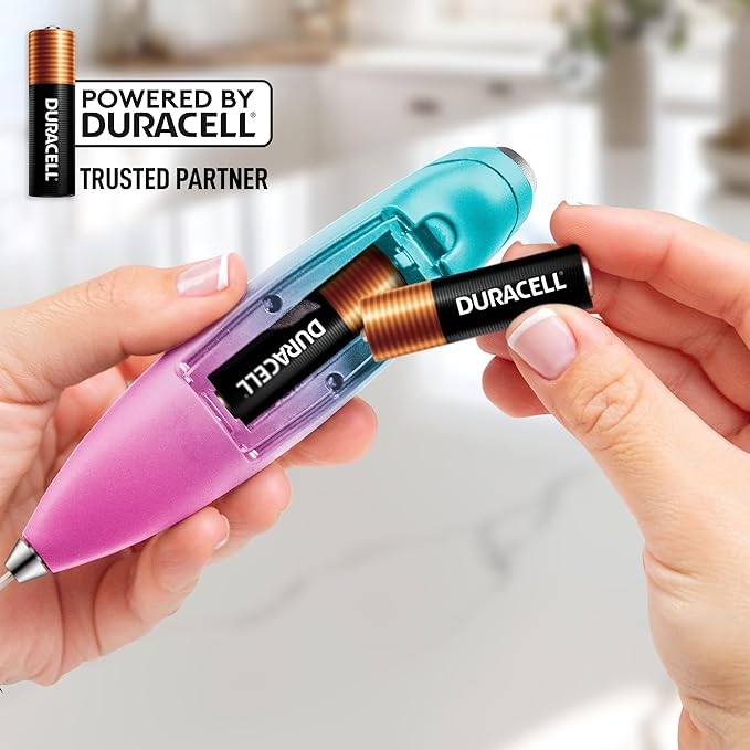 Zulay Kitchen Whisk Milk Frother with 4 Duracell Batteries - Powerful Handheld Foam Maker for Coffee, Lattes, Matcha, Hot Chocolate & Cappuccinos - Whip Creamy Froth in Seconds - Image 7
