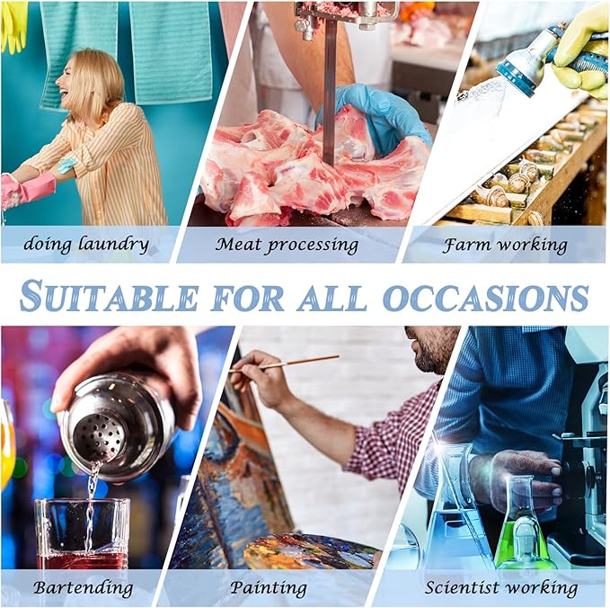 Hercicy 3 Pcs Heavy Duty Waterproof Aprons 47" PVC Vinyl Aprons Transparent Plastic Oil Proof Apron for Dishwashing Cleaning