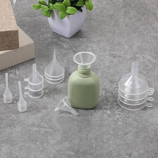 14 Pack Small Funnel Kit 3 Sizes with Droppers for Kitchen Bottles Essential Oils Capsules Pet Souvenirs Pet Souvenirs Perfume Precise Multifunctional Pouring for Garage Labs Cooking