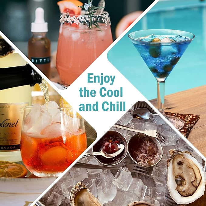 Ice Cube Trays for Freezer Ice tray - Easy to Release Silicone Ice Trays with Spill-Resistant Lids, Reusable Ice Cubes,Stackable and BPA-Free, Perfect for Cocktails, Baby Food, and Iced Coffee - Image 7