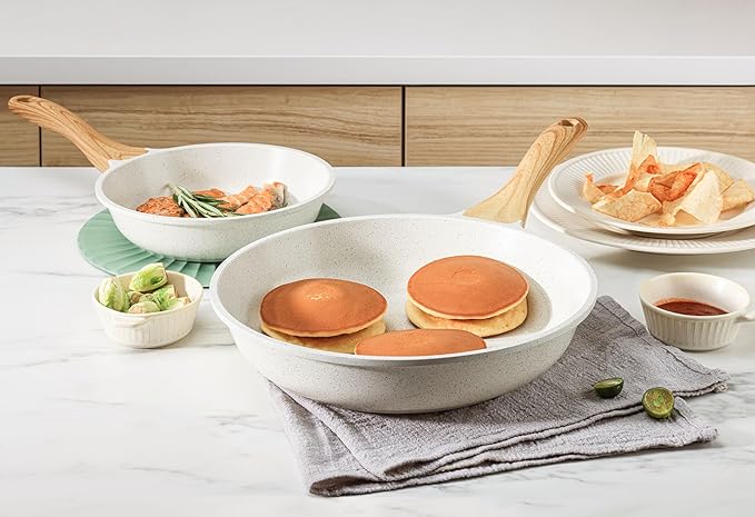 SENSARTE Nonstick Ceramic Frying Pan Skillet, 10 Inch Omelet Pan, Healthy Non Toxic Chef Pan, Induction Pan with Heat Resistant Handle, PFAS-Free - Image 6