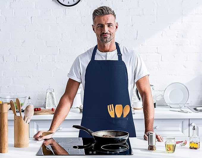 Utopia Kitchen 2 Pack Bib Apron, Adjustable with 2 Pockets, Water and Oil Resistant, Cooking Kitchen Chef Apron for Women Men - Image 7