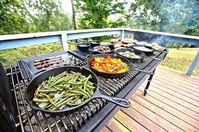 Lodge 12 Inch Pre-Seasoned Cast Iron Skillet - Dual Assist Handles - Use in the Oven,on the Stove,on-the Grill,or Over a Campfire - Black,(Pack of 3) - Image 9