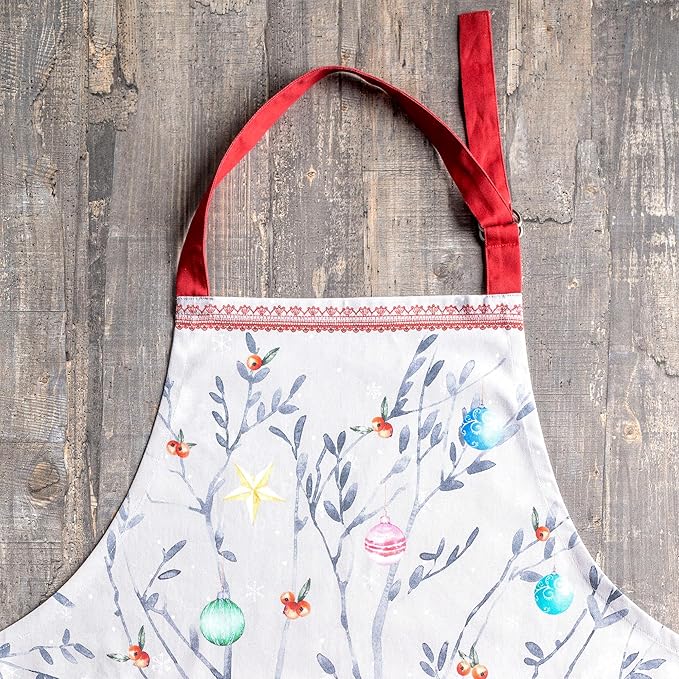 Maison d' Hermine 100% Cotton Apron for women with Pocket Kitchen Chef Apron for Men Cooking Mothers Day Gifts