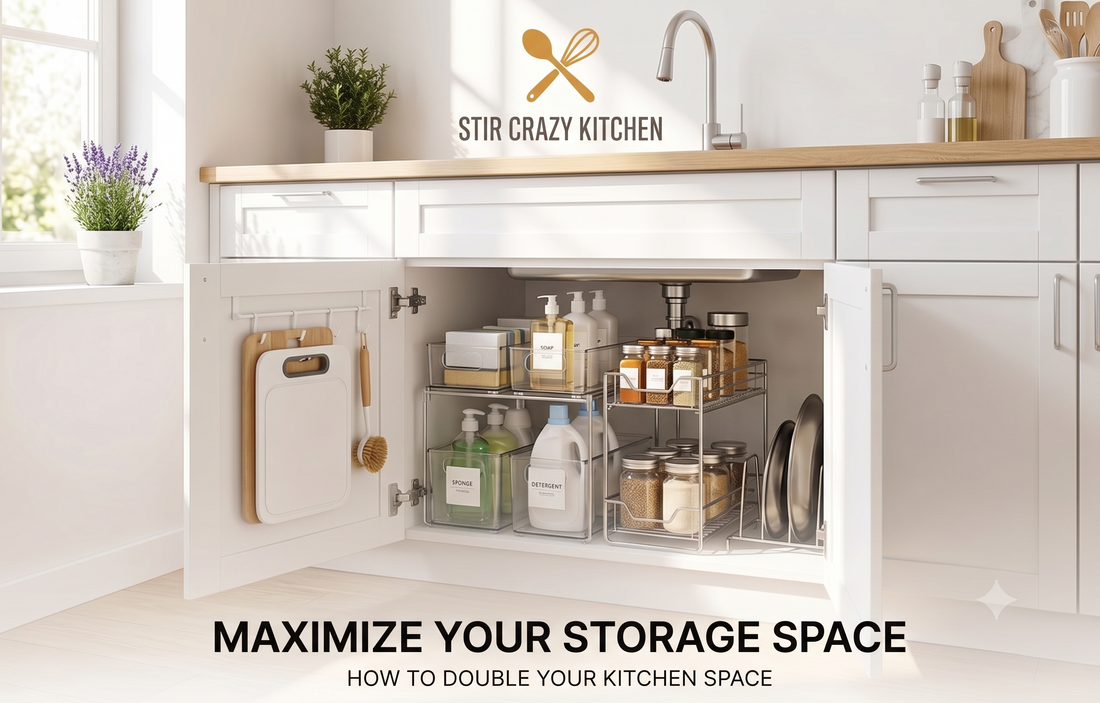 How to Double Your Kitchen Space: Smart Under-Sink & Cabinet Organization Hacks