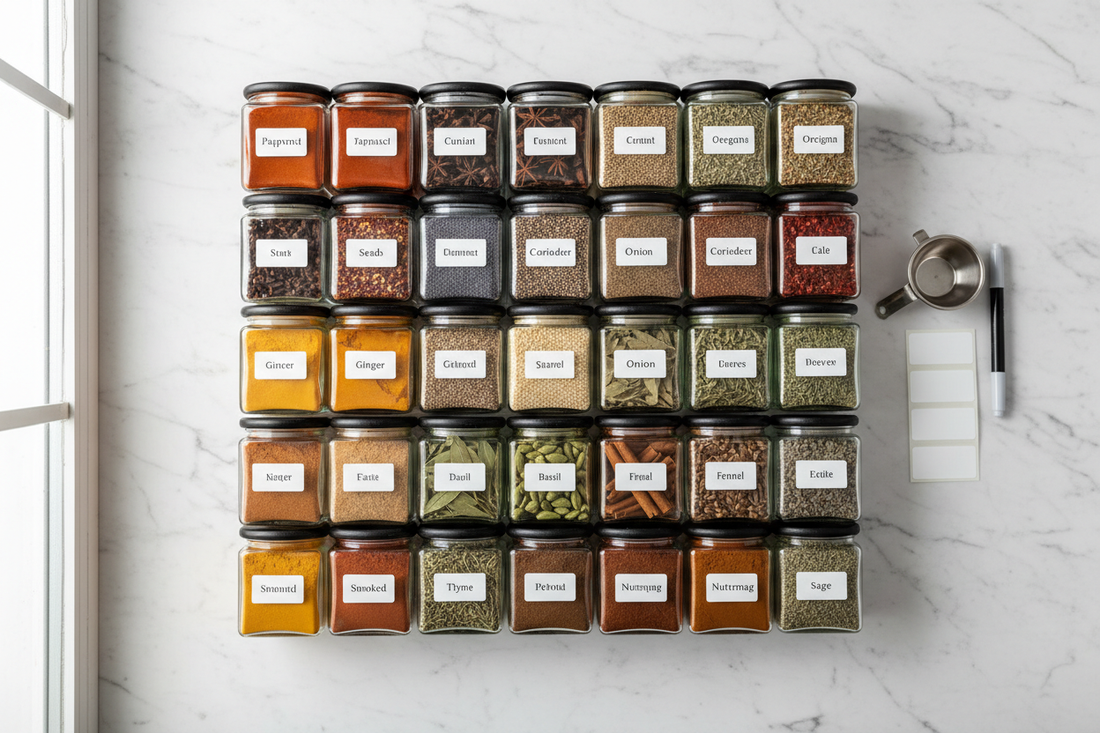 Why Everyone Is Obsessed with the 24-Piece Glass Spice Jar Set