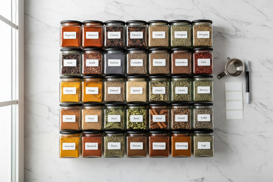 Why Everyone Is Obsessed with the 24-Piece Glass Spice Jar Set