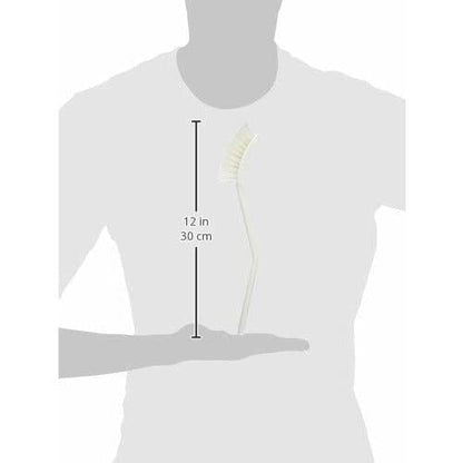 Vikan - Fine Dish Brush - Heavy-Duty, Narrow, Slip-Resistant Cleaning Brush, Polypropylene, Polyester Bristle, 11 Inch, White, (42875) - Image 7