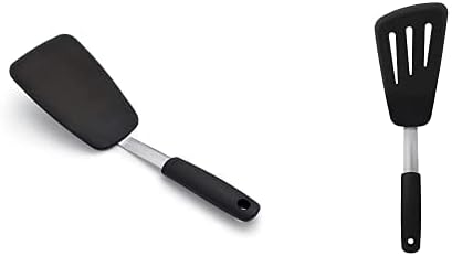 OXO Good Grips Large Silicone Flexible Turner & Good Grips Silicone Flexible Omelet Turner by OXO