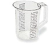 Rubbermaid Commercial Products Bouncer Clear Measuring Cup 4-Cup/1-Quart Clear Strong Food Grade Easy Read for Liquid/Dry Ingredients for Home/Professional Kitchen - Image 2