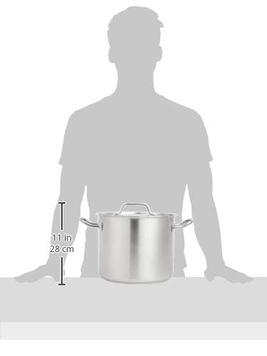 Amazon Basics 12 Quarts Stainless Steel Aluminum-Clad Stock Pot with Cover, Induction Compatible, Dishwasher Safe, Oven Safe, Even Heating, Soup and Pasta Pot - Image 6