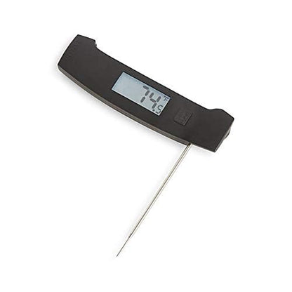 Taylor Pro Ultra-Fast Thermocouple Thermometer – 6-Second Instant Read Digital Food Thermometer with 270° Adjustable Folding Probe, White Backlit Display & IP67 Waterproof Design (Black)