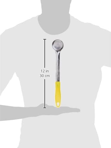 Winco Solid Food Portioner, 1-Ounce, Medium, Stainless Steel, Yellow - Image 2