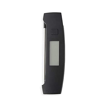 Taylor Pro Ultra-Fast Thermocouple Thermometer – 6-Second Instant Read Digital Food Thermometer with 270° Adjustable Folding Probe, White Backlit Display & IP67 Waterproof Design (Black)