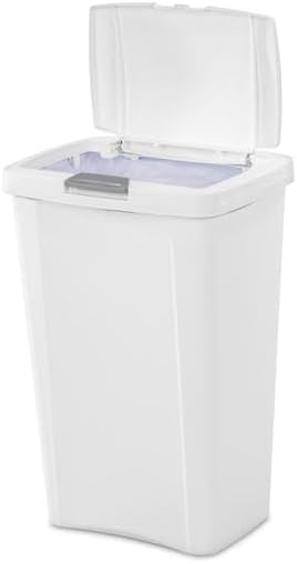 STERILITE 10458004 Touch Can, White, 13 Gallon - Image 8