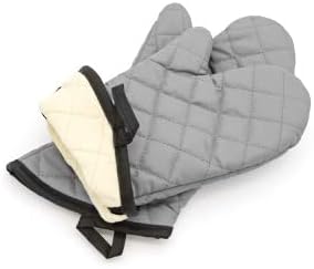 ARCLIBER Oven Mitts 1 Pair of Terry Cloth Lining - Heat Resistant Kitchen Gloves,Flame Oven Mitt Set,15 Inch - Image 8