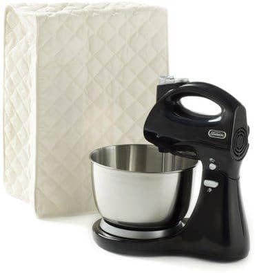 Covermates Keepsakes Stand Mixer Cover – Quilted Appliance Protector for Food Processors – Dust & Stain Resistant, Washable Slip‑On Design for Countertop Storage, Cream