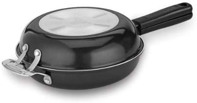 Cuisinart FP2-24BK 10-inch Nonstick Set Frittata Non-Stick Sauce Pan, Black/Stainless Steel