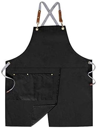 Mignongirl Crossback Apron with Pockets x2,Split Apron with Adjustable Straps,M-XXL - Image 3