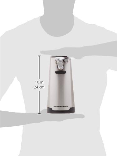 Hamilton Beach Extra-Tall Electric Automatic Can Opener with Easy-Clean Detachable Cutting Lever,Cord Storage,Knife Sharpener,Brushed Stainless Steel (76700),(Pack of 2) - Image 8