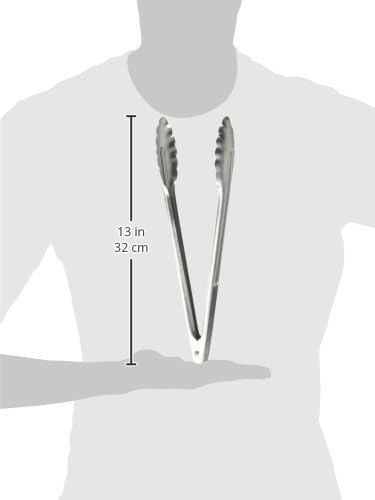 Winco Stainless Steel, Coiled Spring Utility Tong Heavyweight, Medium, 12-Inch (Pack of 2) - Image 3