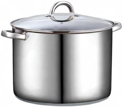 Cook N Home Stockpot with Lid, Basics Stainless Steel Soup Pot, 16-Quart - Image 9