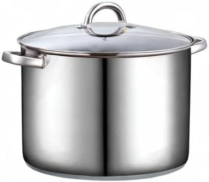 Cook N Home Stockpot with Lid, Basics Stainless Steel Soup Pot, 16-Quart - Image 9