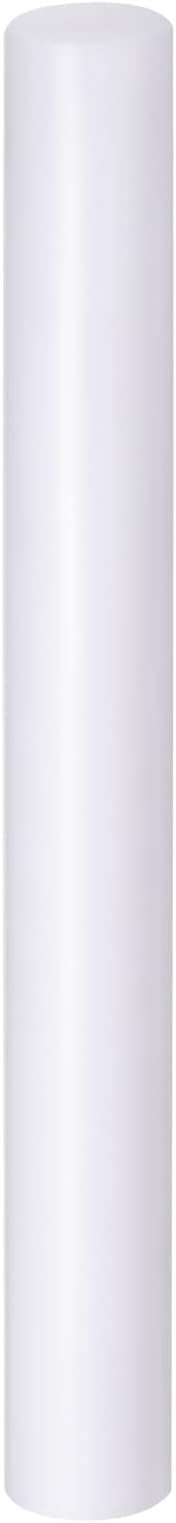 HARFINGTON Acrylic Clay Roller 9 Inch x 1 Inch Solid Non-Stick Plastic Round Tube Roller Polymer Clay Rod Fondant Rolling Pin for Shaping, Sculpting, Modeling DIY Crafts, White