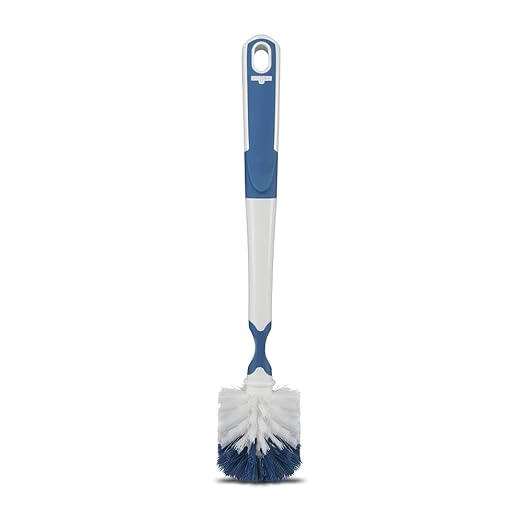 Unger 16” Flexible Glass and Bottle Scrub Brush, Extra-Long, Non-Scratch Cleaning Scrubber for Water Bottles, Travel and Coffee Mugs, Pitchers, Vases, Decanters, Glassware by Unger