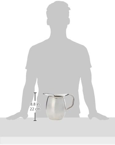 Winco WPB-2 Deluxe Bell Pitcher, 2-Quart, Stainless Steel, Medium - Image 2