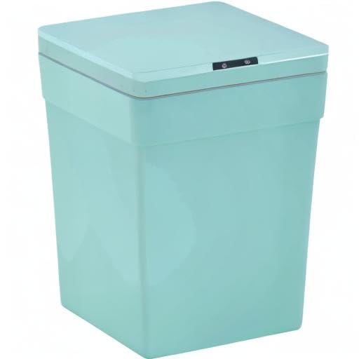 BestOffice 13 Gallon Trash Can Plastic Kitchen Trash Can Automatic Touch Free High-Capacity Garbage Can with Lid for Bedroom Bathroom Home Office 50 Liter Blue - Image 8