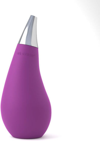 Kitchen Bathroom Counter top Squeezable Soap Dispensers Tear Drop Shape Bottle (Purple, ~7oz) by QQStudio